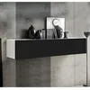 Image de Armoire mural Krista H-160 (160x30cm) blanc et noir