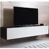 Image de Meuble TV - DESIGN AMEUBLEMENT - LUKE H2 - 1 porte - Finition brillante - 3 compartiments