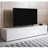 Image de Meuble TV - LUKE H2 - 160 x 32 x 40cm - Blanc Finition brillante - 3 Compartiments