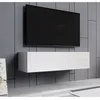 Image de Meuble TV - DESIGN AMEUBLEMENT - Aitana M1 - Suspendu - Blanc mat - Porte Push-Click