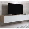 Image de Meuble TV Luke H2 (160x30cm) couleur sonoma et blanc