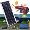 Image de Panneau Solaire Kit Complet Panneau Solaire 30W + Onduleur Solaire 500W + Contrôleur Solaire 30A Pour Extérieur/Maison