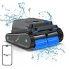 Image de EVERCROSS BOT U8 Robot Piscine Sans Fil avec APP Nettoyage du Fond des Parois et de la Ligne d Eau 120Min & 200m² dAutonomie