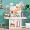 Image de Jouet de comptoir de cuisine simulé - OMABETA - Bleu - 26 pièces - Enfant