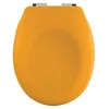 Image de Abattant wc Thermo dur avec frein de chute NEELA Safran mat - Charnières ABS Chromé Spirella