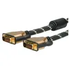 Image de Câble DVI - ROLINE - 11.04.5518 - Dual Link - 10 m - Connecteurs plaqués or