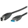 Image de Câble USB 3.0 A-B M/M - ROLINE - Noir - Blindé - 1.8 m