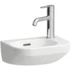 Image de Laufen Lua Lave-mains 36x25 cm avec trop-plein trou pour robinetterie à droite blanc H8150800001061