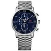 Image de Montre - Tommy Hilfiger - 1791398 - Acier inoxydable - Bracelet milanais - Cadran bleu