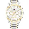 Image de Bracelet acier femme - Tommy Hilfiger - Montre femme Tommy Hilfiger Kenzie acier jaune/blanc