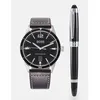 Image de Montre - Boss - SET - Acier inoxydable - Cuir - Imperméable 5 ATM