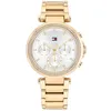 Image de Montre femme bracelet acier - Tommy Hilfiger - Montre femme Tommy Hilfiger chrono tout acier