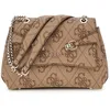Image de GUESS Sac à épaule brun clair marron pour femme - Lorelei Convertible Xbody Flap Bag Latte Logo 302718