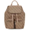 Image de GUESS Sac à dos de loisirs beige taupe pour femme - Manhattan II Flap Backpack Latte Logo 326363