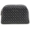 Image de GUESS Pouchette noir gris foncé pour femme - Double Zip Coal Logo Multi 285418