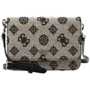 Image de GUESS Sac à épaule bandoulière beige noir pour femme Loralee Xbody Flap Organizer Black Logo 263826
