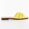 Image de Claquette Guess Femme Symo Jaune cuir