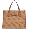 Image de Sac à main - GUESS - Izzy - 2 Compartiments - Taupe Marron - 100% Polyuréthane