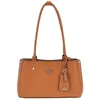 Image de Sac à épaule - GUESS - Meridian Girlfriend Satchel - Brun clair - 100% polyuréthane - 27x16x9 cm