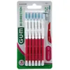 Image de Brossette Interdentaire - Gum - Bi-Direction - 12mm - 6 unités - Rose