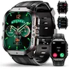 Image de Montre Connectée Homme Militaire1.96Smartwatch Homme Avec Appel BluetoothÉtanche 5Atm100+Modes SportifsPodometre/Sommeil/Fréq