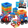 Image de 56 Pcs Ensemble De Blocs De Construction MagnétiquesJouets ÉducatifsCadeau Parfait Pour Les Garçons Et Les Filles gés De 3 À 8