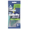 Image de Lames de Rasoir Lames de rasoir jetables GILLETTE BLUE II PLUS SLALOM 5 unités