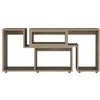 Image de Meuble TV Extensible Beijing avec six étagères 54.5 CM H X 120.2/160.2 CM L X 35.2 CM P Miel