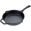 Image de Poêle en Fonte Naturelle Induction 30cm Convient pour le Feu Barbecue Four Victoria 36706 Noir