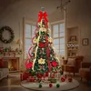 Image de Sapin De Noël Lumineux Pliable 1.5M Décoration De Fête Avec LED USB PVC Facile À Monter Arbre Artificiel Illuminé Intérieur