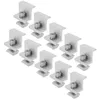 Image de SURENHAP 10PCS Pince Panneau Solaire Montage Facile ALU Rail tuile Camping-car bateau