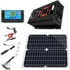 Image de 25W 12V Monocristallin Kit Panneau Solaire avec Onduleur 2000W 220V pour Camping-car Bateau Caravane