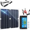 Image de 50W Kit Panneau Solaire Monocristallin+Contrôleur de charge solaire 100A pour Charge la Batterie 12V de Camping-car/Bateau/Caravane