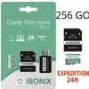 Image de Carte Micro-SD - ZISONIX - 256 Go - Classe 10 - Compatible smartphones et caméras - Noir