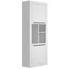 Image de Bibliothèque avec 2 portes et 3 niches - Blanc - EVAN