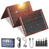 Image de 200W Kit Panneau solaire pliable portable monocristallin avec 2 ports USB Pour Plein air A16