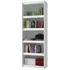 Image de Bibliothèque Bookcase Blanc 6 Niches Largeur 70 cm - L 70.5 x l 33 x H 182 cm