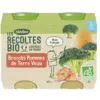 Image de Blédina Les Récoltes Bio Brocolis Pommes de terre Veau Lot de 2 x 200g