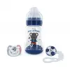 Image de dBb Remond Coffret Foot Bleu composé d'1 biberon 1 sucette + attache sucette