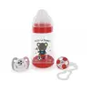Image de dBb Remond Coffret Foot Rouge composé d'1 biberon 1 sucette + attache sucette
