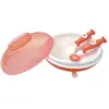 Image de dBb Remond Assiette Garde au chaud avec couvercle et couverts Coloris Corail