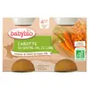 Image de Babybio Légumes Pot Carotte +4m Bio 2 x 130g