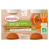 Image de Babybio Légumes Pot Carotte Potimarron +4m Bio 2 x 130g