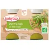 Image de Babybio Légumes Pot Petits Pois +6m Bio 2 x 130g