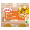 Image de Babybio Repas Midi Pot Maïs Doux Poulet +8m Bio 2 x 200g