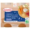 Image de Babybio Repas Soir Pot Carotte Tomate Pâtes +8m Bio 2 x 200g