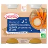 Image de Babybio Repas Soir Pot Mouliné Carotte Quinoa +8m Bio 2 x 200g