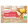 Image de Babybio Fruits Pot Poire de Provence +4m Bio 2 x 130g
