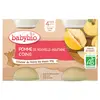 Image de Babybio Fruits Pot Pomme Coing +4m Bio 2 x 130g
