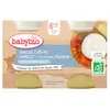 Image de Babybio Desserts Lactés Pot Brassé au Lait de Chèvre Abricot Banane +6m Bio 2 x 130g